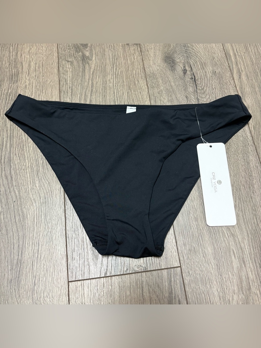 CRZ yoga black bikini bottoms medium